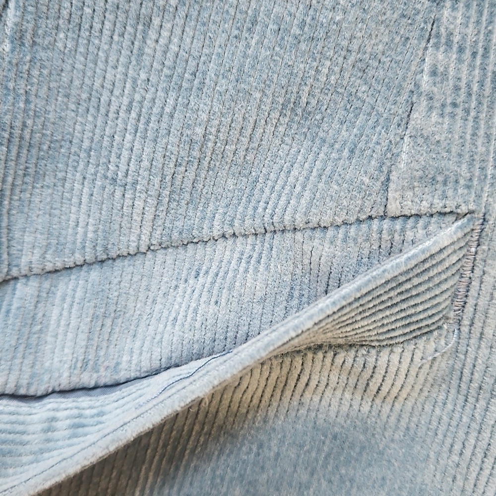 LL Bean Blue Corduroy Blazer with Notched Lapels - Picture 7 of 14